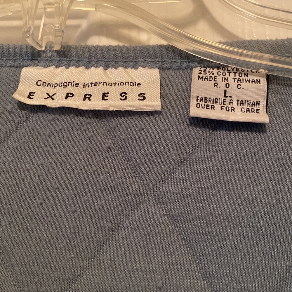 Express Button Down Sweater with Drawstring Waist - Picture 3 of 5